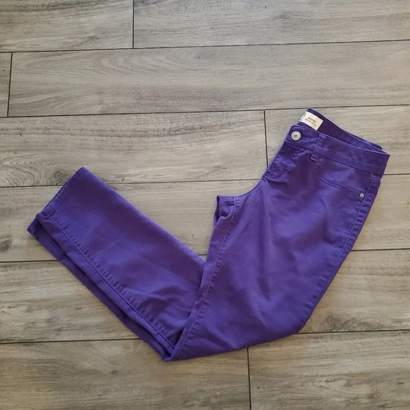 LEI | Ashley Low Rise Skinny Purple Soft Stretchy Denim Jeans (Size 9) - Picture 7 of 7